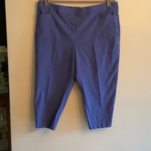 Blue crop pants